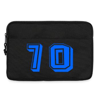 70. 70 ANS. 70e ANNIVERSAIRE. ANNIVERSAIRE 70 ANS. - Sacoche pour ordinateur portable 13 pouces - noir - Devant