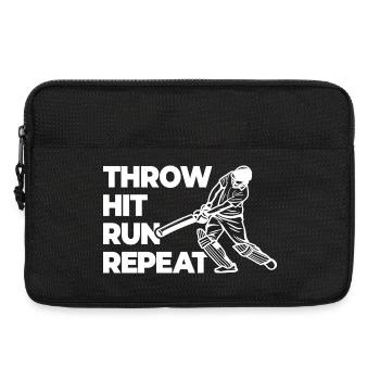 Throwing, hitting, repeating races - Laptop bag 13" - black - Front