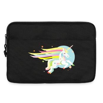 Delicate unicorn in pastel-dreamy & magical - Laptop bag 13" - black - Front