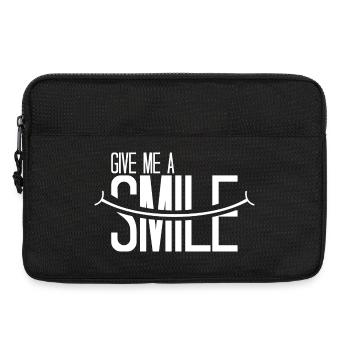 Give me a Smile - Laptoptasche 13" - Schwarz - Vorne