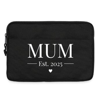 Mum Established 2025 - Laptop bag 13" - black - Front