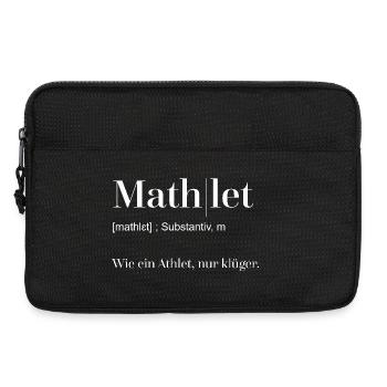 Dictionary Mathlet white - Laptop bag 13" - black - Front