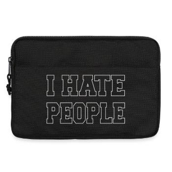 Expressive Typography Design - Laptop bag 13" - black - Front
