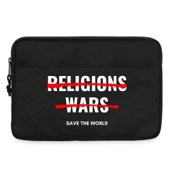 Keine Religionen, keine Kriege - Laptoptasche 13" - Schwarz - Vorne