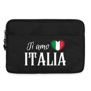 Ich liebe Italien, italienischen Stolz - Laptoptasche 13" - Schwarz - Vorne