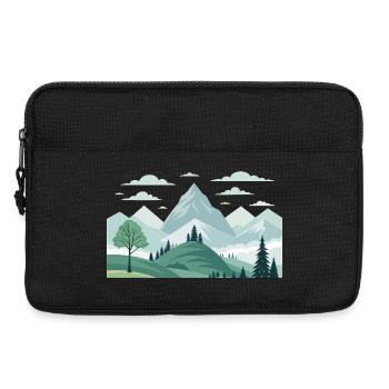 Mountains - Laptop bag 13" - black - Front