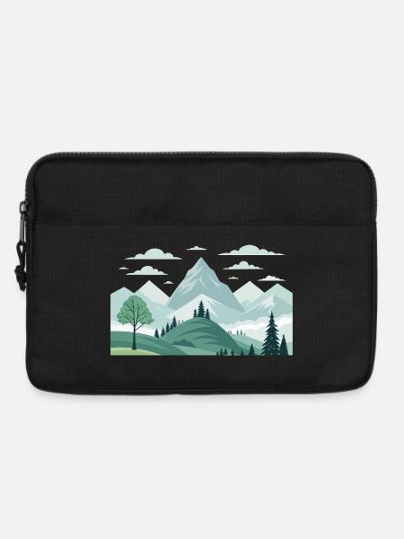 Gebirge - Laptoptasche 13" - Schwarz