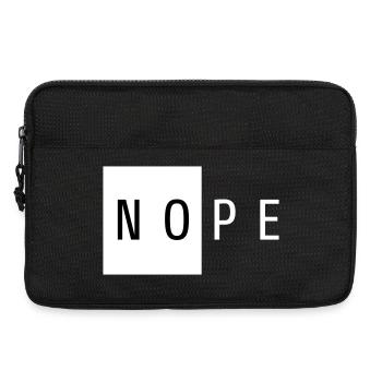 Nope White Gift - Laptop bag 13" - black - Front