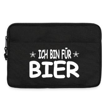Bier - Laptoptasche 13" - Schwarz - Vorne