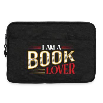 I'm a book lover retro typography - Laptop bag 13" - black - Front