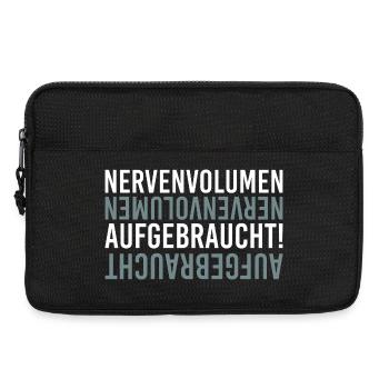 Nerve volume used up - Laptop bag 13" - black - Front