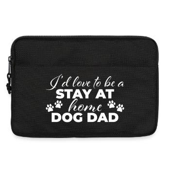 Rester à la maison chien papa - Sacoche pour ordinateur portable 13 pouces - noir - Devant