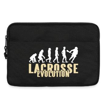 Lacrosse Evolution Funny Sports Humor Parody - Laptop bag 13" - black - Front