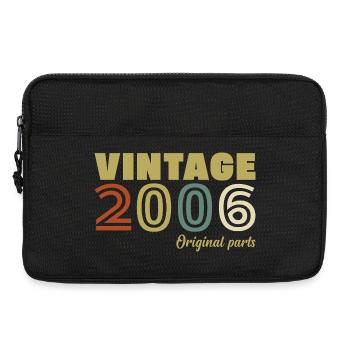 2006 Vintage Retro Birthday Gift - Laptop bag 13" - black - Front