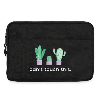 Can’t Touch This Tanzende Kakteen Spruch - Laptoptasche 13" - Schwarz - Vorne