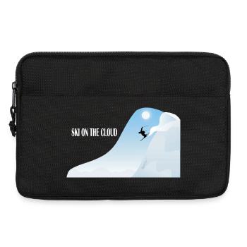 Skiing in the cloud - Laptop bag 13" - black - Front