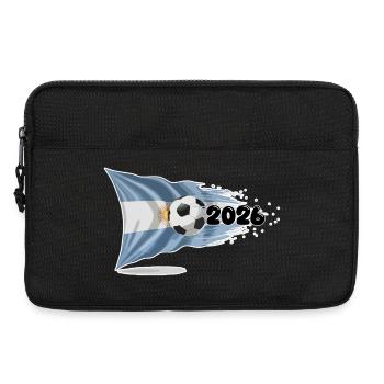 Bannière Football Argentine 2026 | Drapeau Albiceleste - Sacoche pour ordinateur portable 13 pouces - noir - Devant