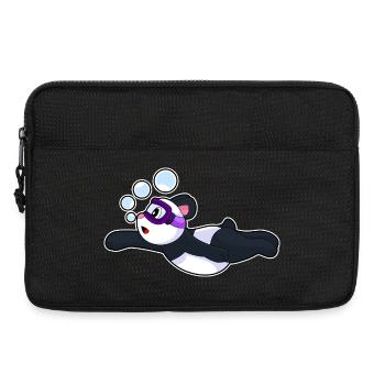 Panda Swimming Goggles Summer - Laptop bag 13" - black - Front