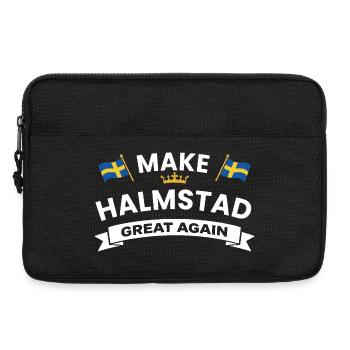Halmstad City Pride Flags - Laptop bag 13" - black - Front