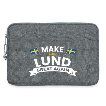 Lund City Pride Wappen - Laptoptasche 13" - Grau meliert - Vorne