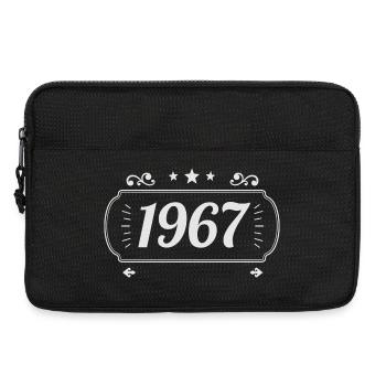 Vintage 1967 Retro Anniversary 1967 - Laptop bag 13" - black - Front