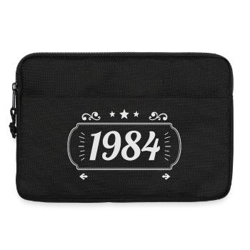 Vintage 1984 Retro-Jubiläum 1984 - Laptoptasche 13" - Schwarz - Vorne