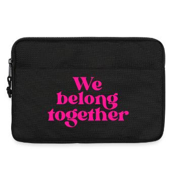 We belong together Magenta Typo - Laptop bag 13" - black - Front