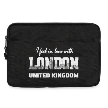 Je suis tombé amoureux de London Skyline Design - Sacoche pour ordinateur portable 13 pouces - noir - Devant