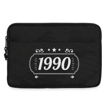 Vintage 1990er Retro-Jubiläum 1990er Jahre - Laptoptasche 13" - Schwarz - Vorne