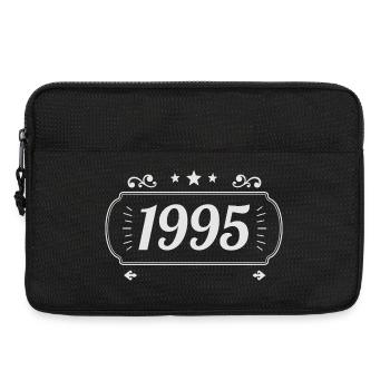Vintage 1995 Rétro Anniversaire 1995  - Sacoche pour ordinateur portable 13 pouces - noir - Devant