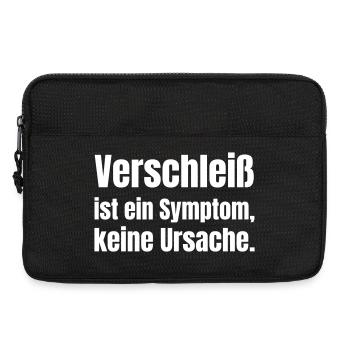 Wear and tear is a symptom - Laptop bag 13" - black - Front
