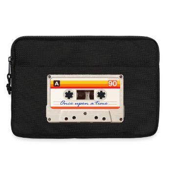Retro-Kassettenband: 80er-Jahre-Vintage-Mixtape-Ästhetik - Laptoptasche 13" - Schwarz - Vorne