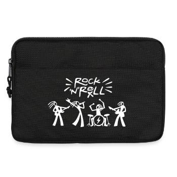 Sketch du groupe de rock and roll - Sacoche pour ordinateur portable 13 pouces - noir - Devant
