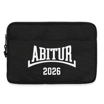 Abitur 2026 (Abiturient / Abi 26 / Konkav / W) - Laptoptasche 13" - Schwarz - Vorne