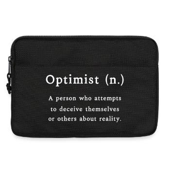 Optimist Definition - Laptop bag 13" - black - Front