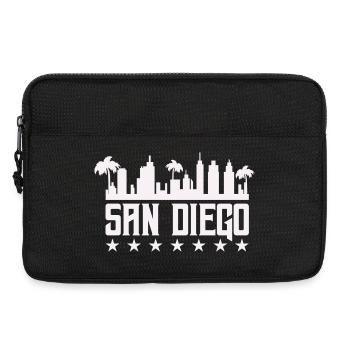 San Diego Skyline Palm Vista - Sacoche pour ordinateur portable 13 pouces - noir - Devant