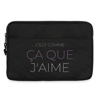 C'est Comme Ça Que J'aime - Sacoche pour ordinateur portable 13 pouces - noir - Devant