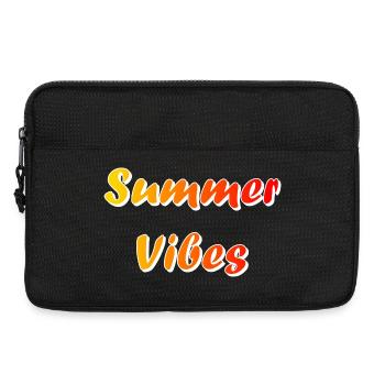 Summer Vibes - Laptop bag 13" - black - Front