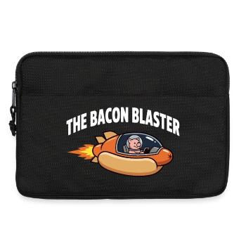 Bacon Blaster Lustiges Space Pig Raketendesign - Laptoptasche 13" - Schwarz - Vorne