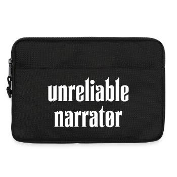 Unzuverlässiger Erzähler, Buchliebhaber, Autor - Laptoptasche 13" - Schwarz - Vorne