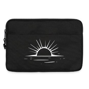 Sunset Sea Sun Holiday Gift - Laptop bag 13" - black - Front