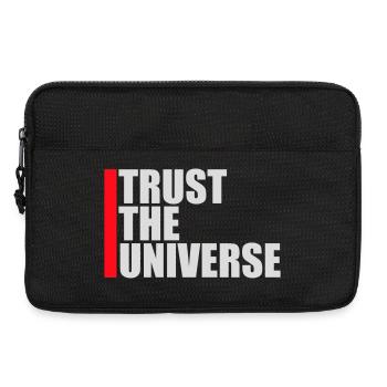 Trust The Universe Spirituell Universum Zitat Logo - Laptoptasche 13" - Schwarz - Vorne