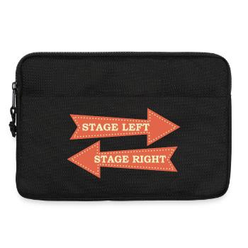 Theaterdrama Lustige Bühne Links Rechts Dramatik - Laptoptasche 13" - Schwarz - Vorne