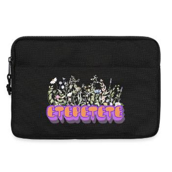 Etepetete Blumen Design - Laptoptasche 13" - Schwarz - Vorne