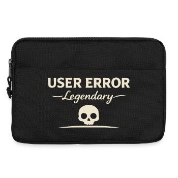 Benutzerfehler Legendärer Schädel - Laptoptasche 13" - Schwarz - Vorne