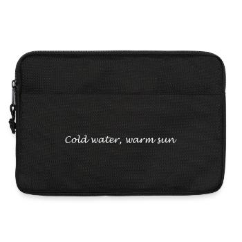 Eau froide Soleil chaud - Sacoche pour ordinateur portable 13 pouces - noir - Devant