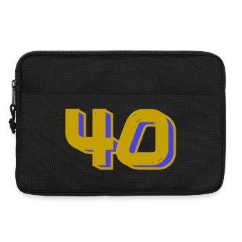 40. 40 YEARS. 40th ANNIVERSARY. 40 YEARS ANNIVERSARY. - Laptop bag 13" - black - Front