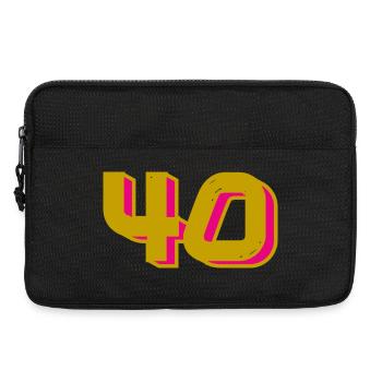 40. 40 YEARS. 40th ANNIVERSARY. 40 YEARS ANNIVERSARY. - Laptop bag 13" - black - Front