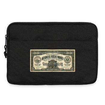Vintage Business Money Poster - Laptoptasche 13" - Schwarz - Vorne