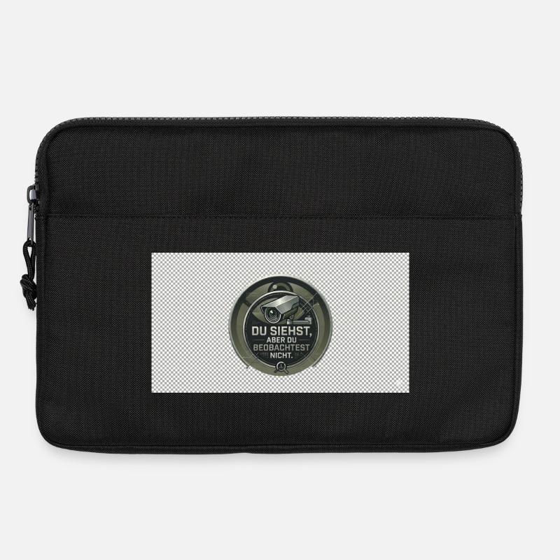 DU SIEHST - Laptoptasche 13" - Schwarz